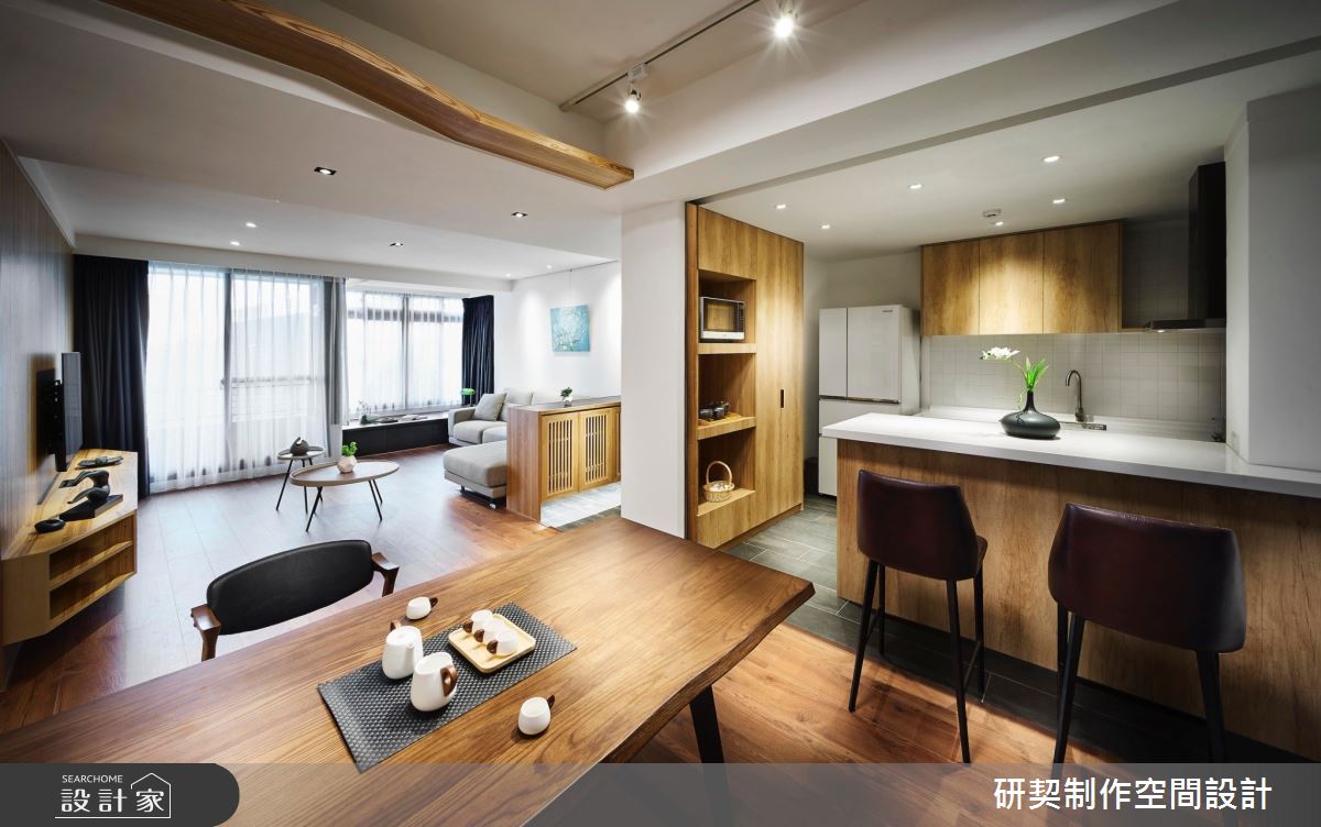 32坪老屋(16~30年)＿鄉村風餐廳吧檯案例圖片＿研契制作＿研契_11之4