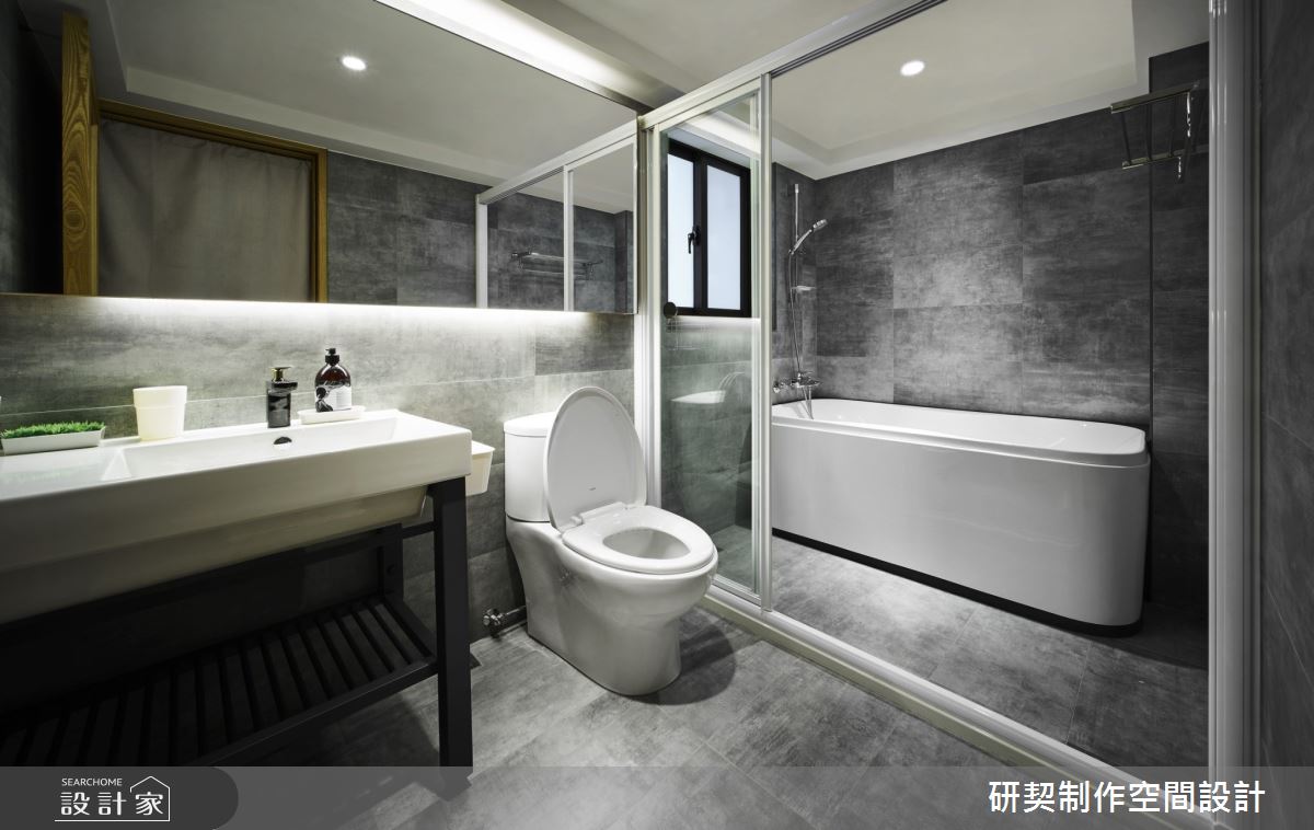 25坪中古屋(5~15年)＿工業風浴室案例圖片＿研契制作＿研契_12之8