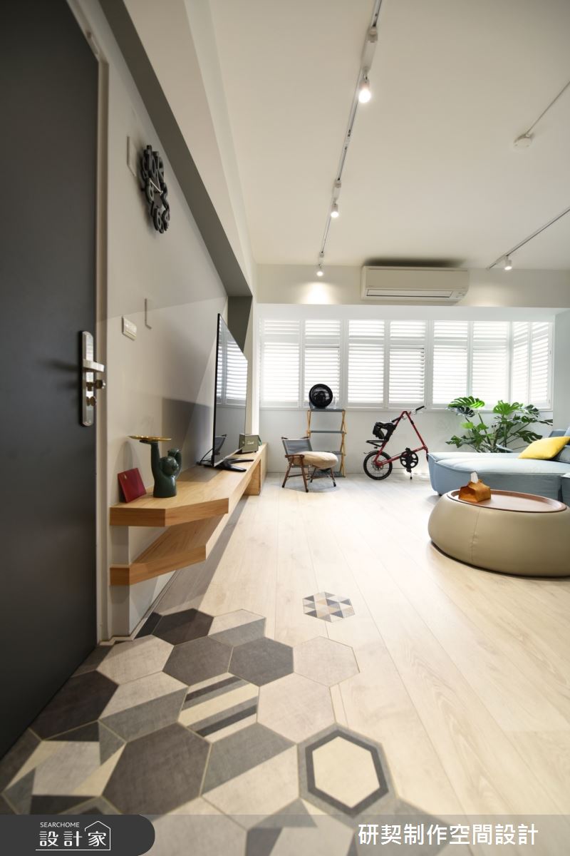 29坪老屋(16~30年)＿混搭風玄關客廳陽台案例圖片＿研契制作＿研契_13之1