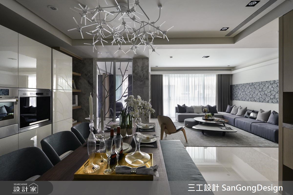 40坪新成屋(5年以下)＿混搭風客廳餐廳案例圖片＿三工設計 SanGongDesign＿三工_05之1