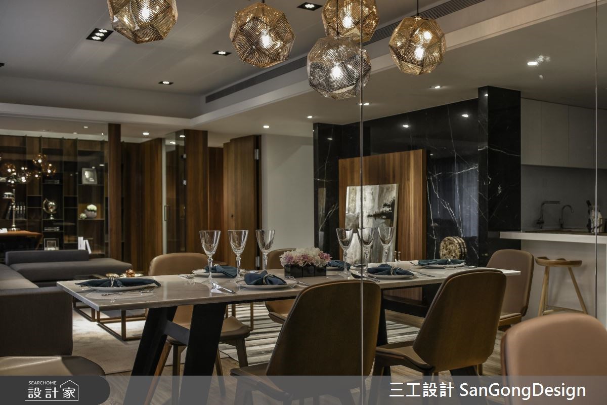 50坪新成屋(5年以下)＿混搭風客廳餐廳吧檯案例圖片＿三工設計 SanGongDesign＿三工_08之11