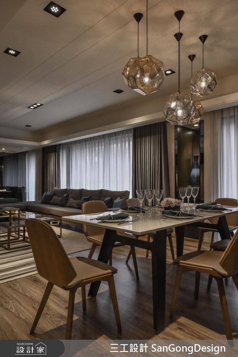 50坪新成屋(5年以下)＿混搭風客廳餐廳案例圖片＿三工設計 SanGongDesign＿三工_08之13
