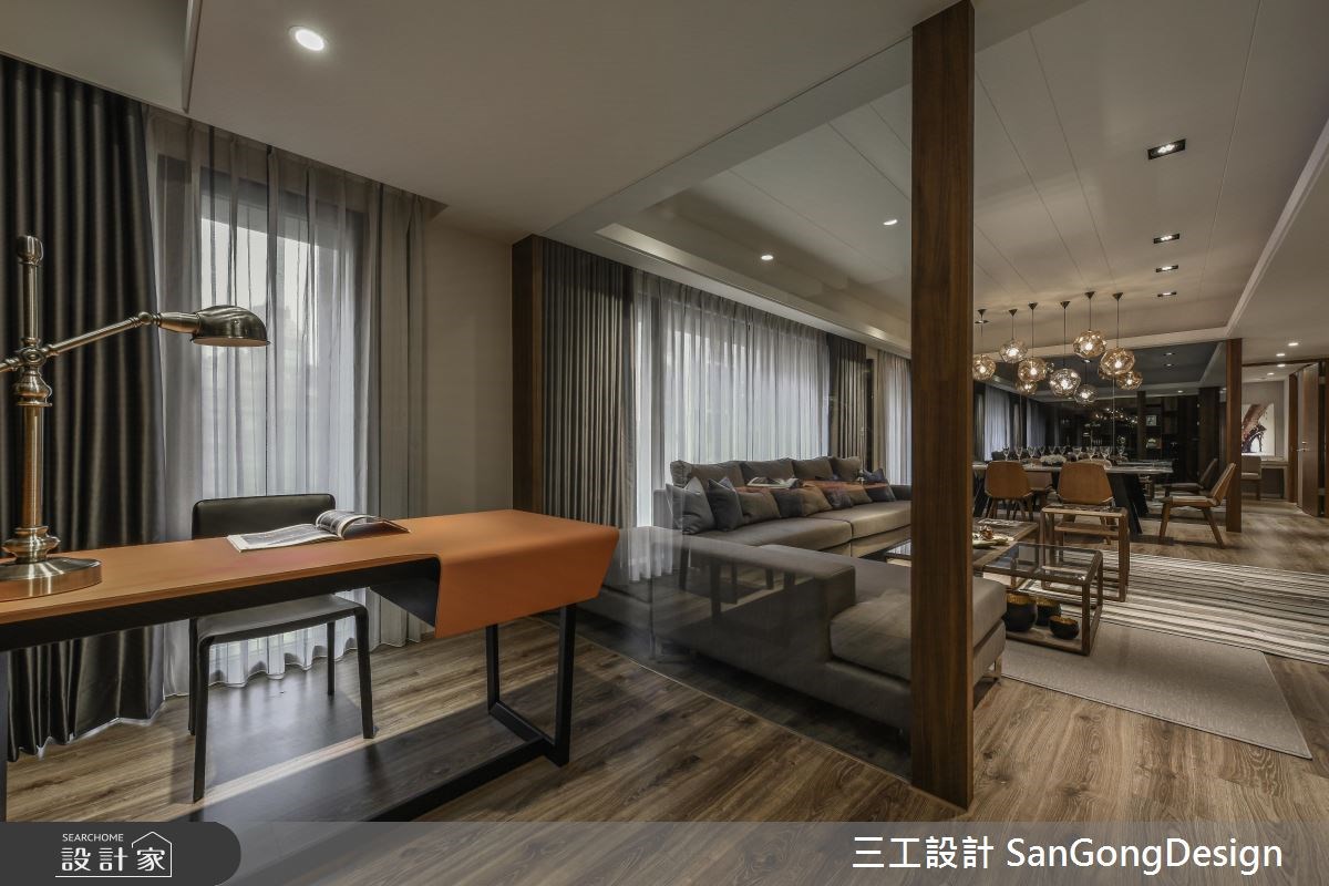 50坪新成屋(5年以下)＿混搭風客廳工作區案例圖片＿三工設計 SanGongDesign＿三工_08之14