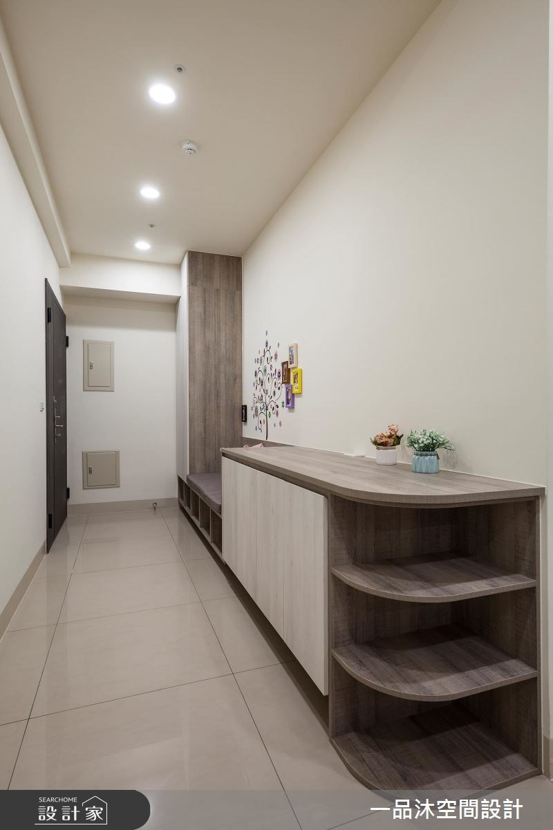 50坪新成屋(5年以下)＿簡約風玄關案例圖片＿一品沐空間設計＿一品沐_01之4