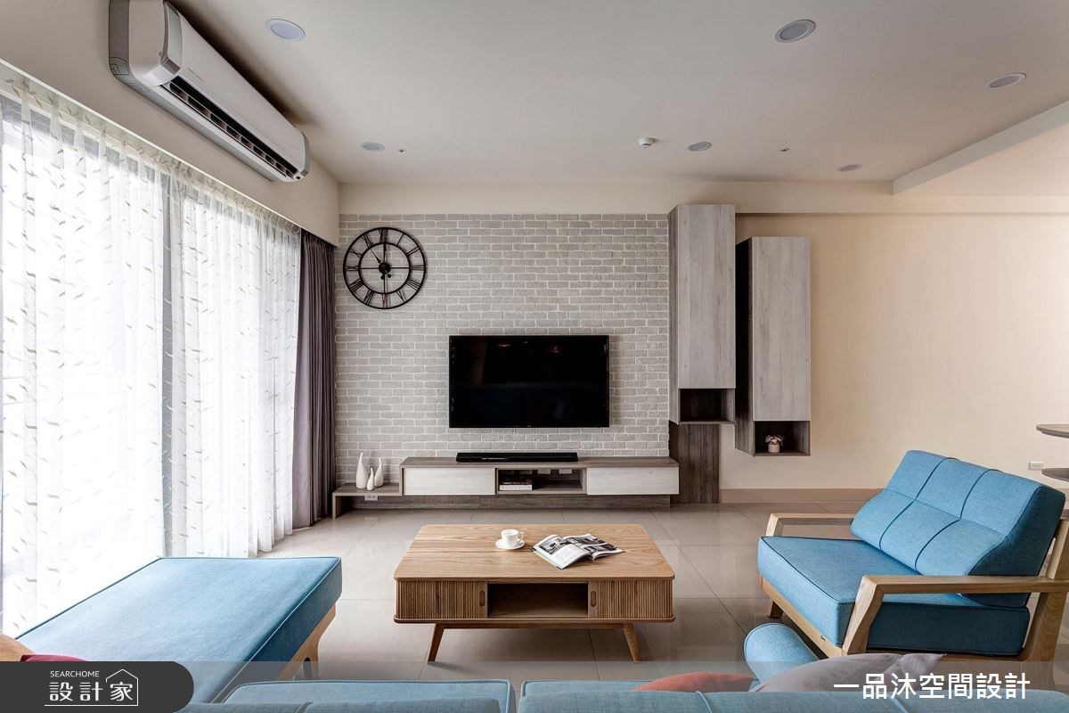 50坪新成屋(5年以下)＿簡約風客廳案例圖片＿一品沐空間設計＿一品沐_01之10