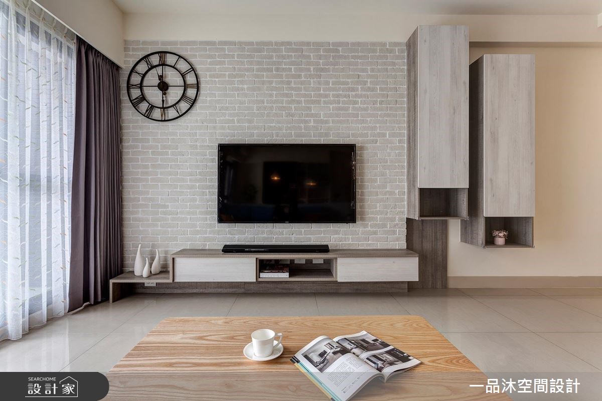 50坪新成屋(5年以下)＿簡約風客廳案例圖片＿一品沐空間設計＿一品沐_01之11