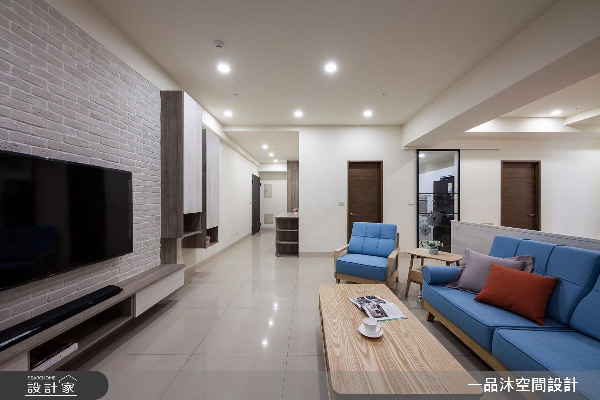 50坪新成屋(5年以下)＿簡約風客廳案例圖片＿一品沐空間設計＿一品沐_01之13