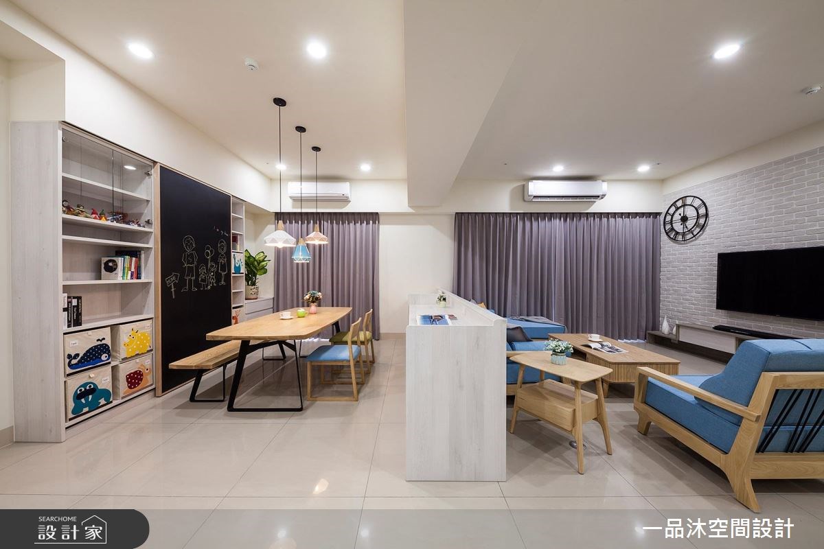 50坪新成屋(5年以下)＿簡約風客廳餐廳案例圖片＿一品沐空間設計＿一品沐_01之14