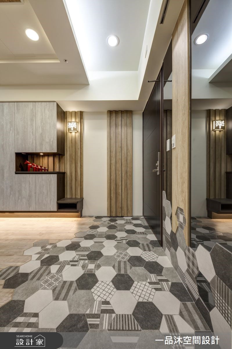 35坪新成屋(5年以下)＿混搭風玄關案例圖片＿一品沐空間設計＿一品沐_02之2