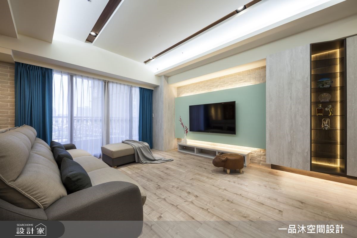 35坪新成屋(5年以下)＿混搭風客廳案例圖片＿一品沐空間設計＿一品沐_02之6