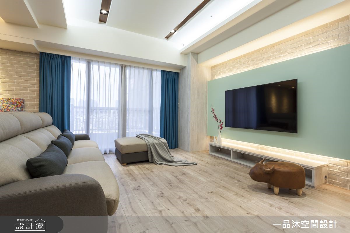 35坪新成屋(5年以下)＿混搭風客廳案例圖片＿一品沐空間設計＿一品沐_02之9