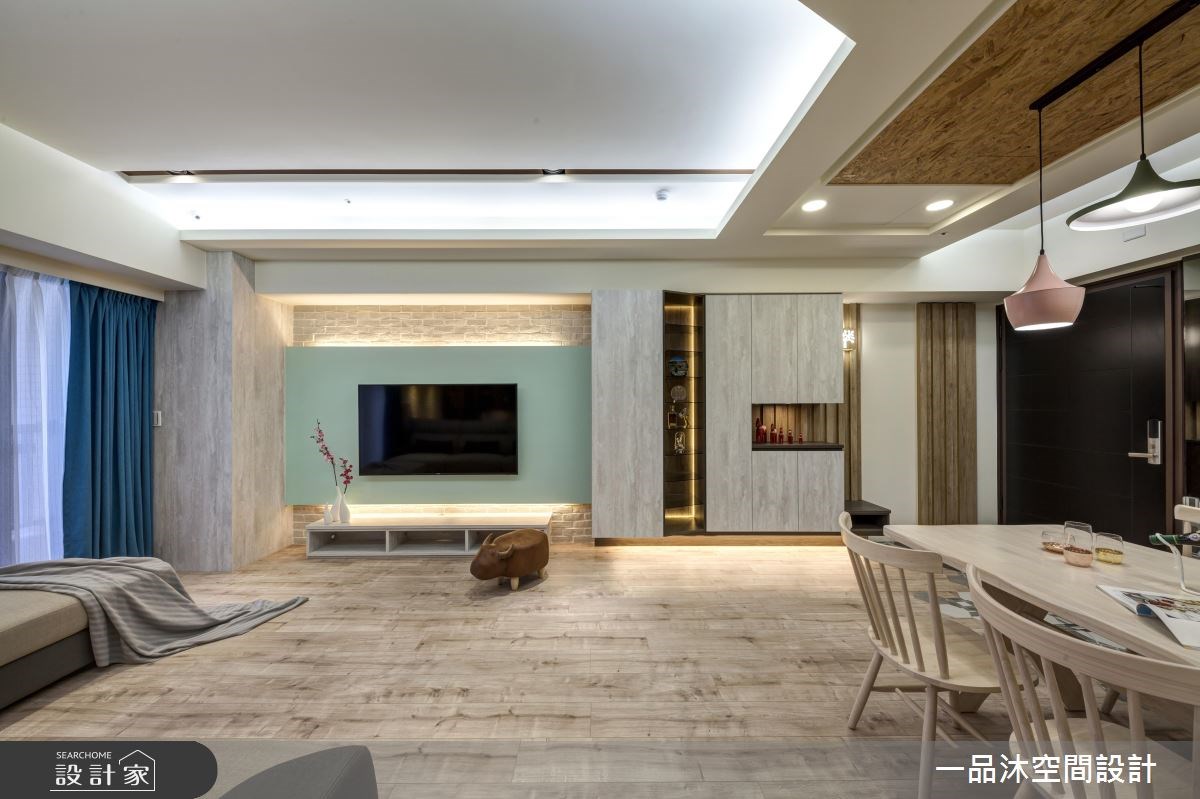 35坪新成屋(5年以下)＿混搭風客廳餐廳案例圖片＿一品沐空間設計＿一品沐_02之10