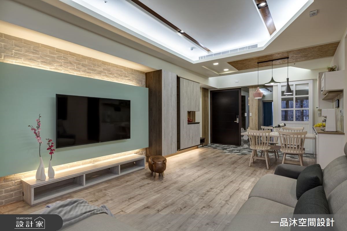 35坪新成屋(5年以下)＿混搭風客廳餐廳案例圖片＿一品沐空間設計＿一品沐_02之15
