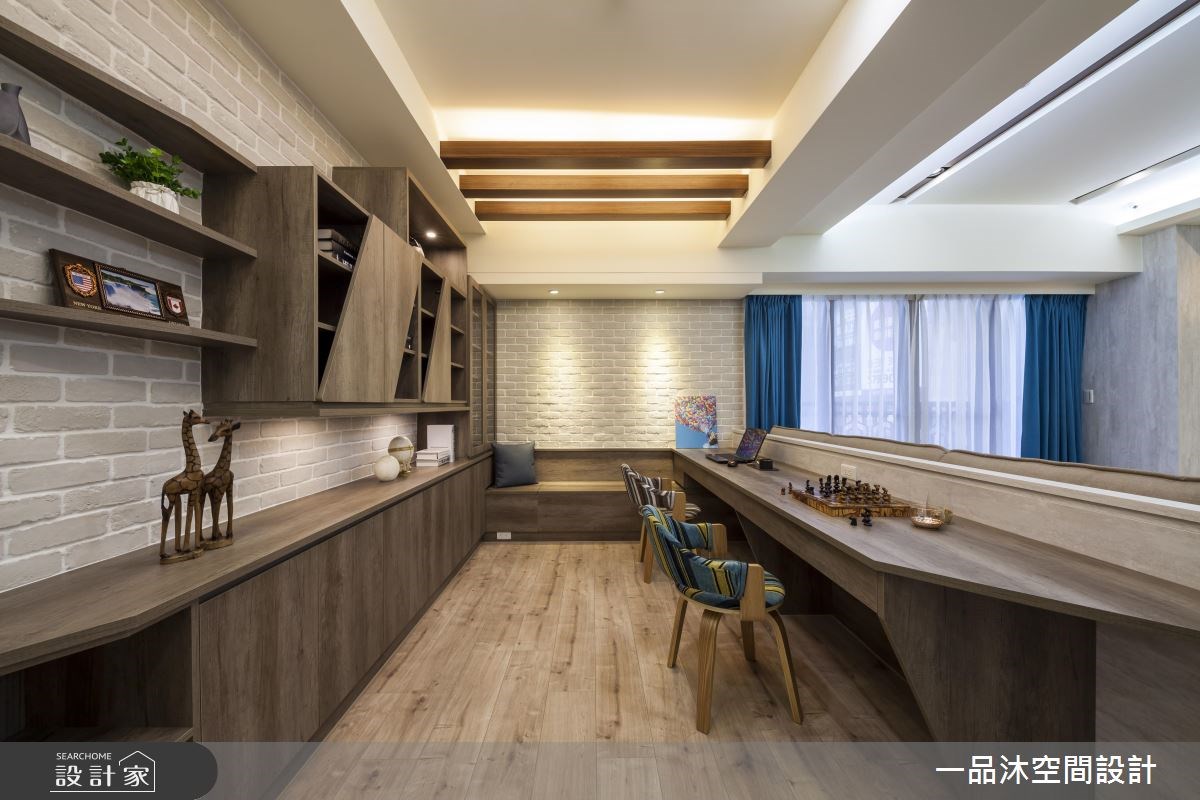 35坪新成屋(5年以下)＿混搭風工作區案例圖片＿一品沐空間設計＿一品沐_02之28