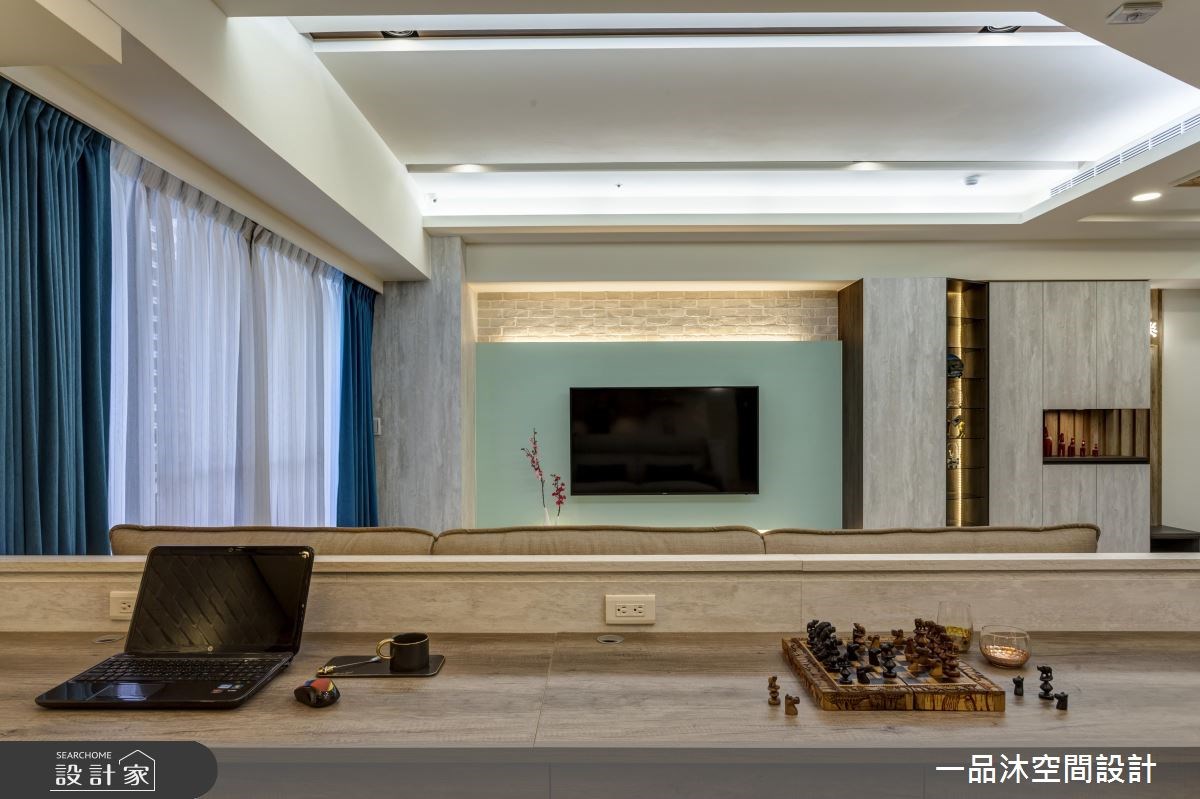 35坪新成屋(5年以下)＿混搭風客廳工作區案例圖片＿一品沐空間設計＿一品沐_02之31