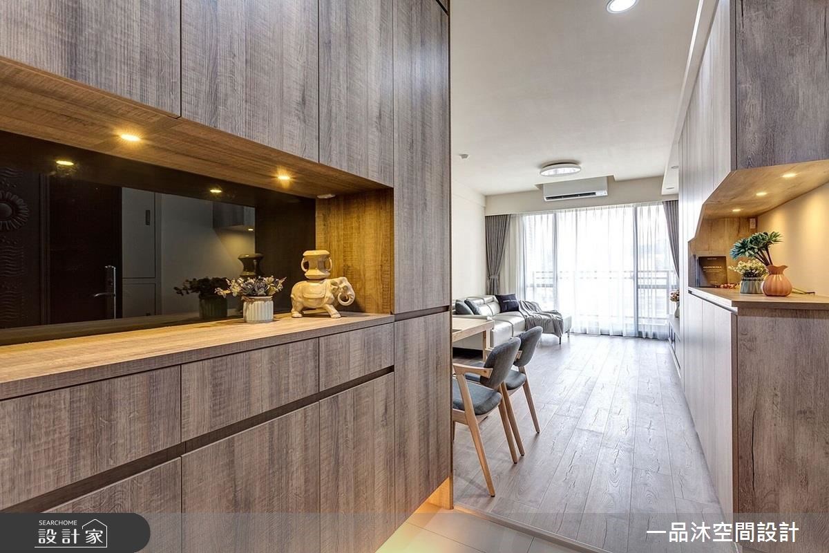 27坪新成屋(5年以下)＿簡約風玄關案例圖片＿一品沐空間設計＿一品沐_04之2