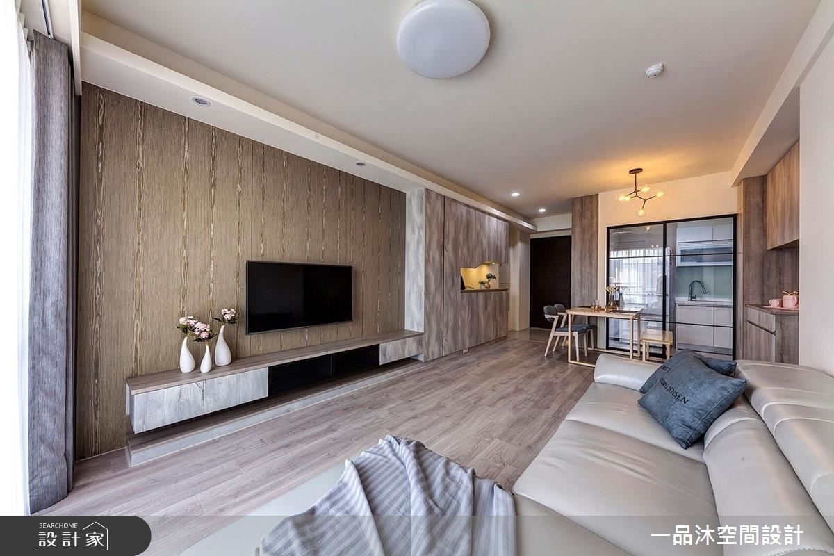 27坪新成屋(5年以下)＿簡約風客廳案例圖片＿一品沐空間設計＿一品沐_04之8