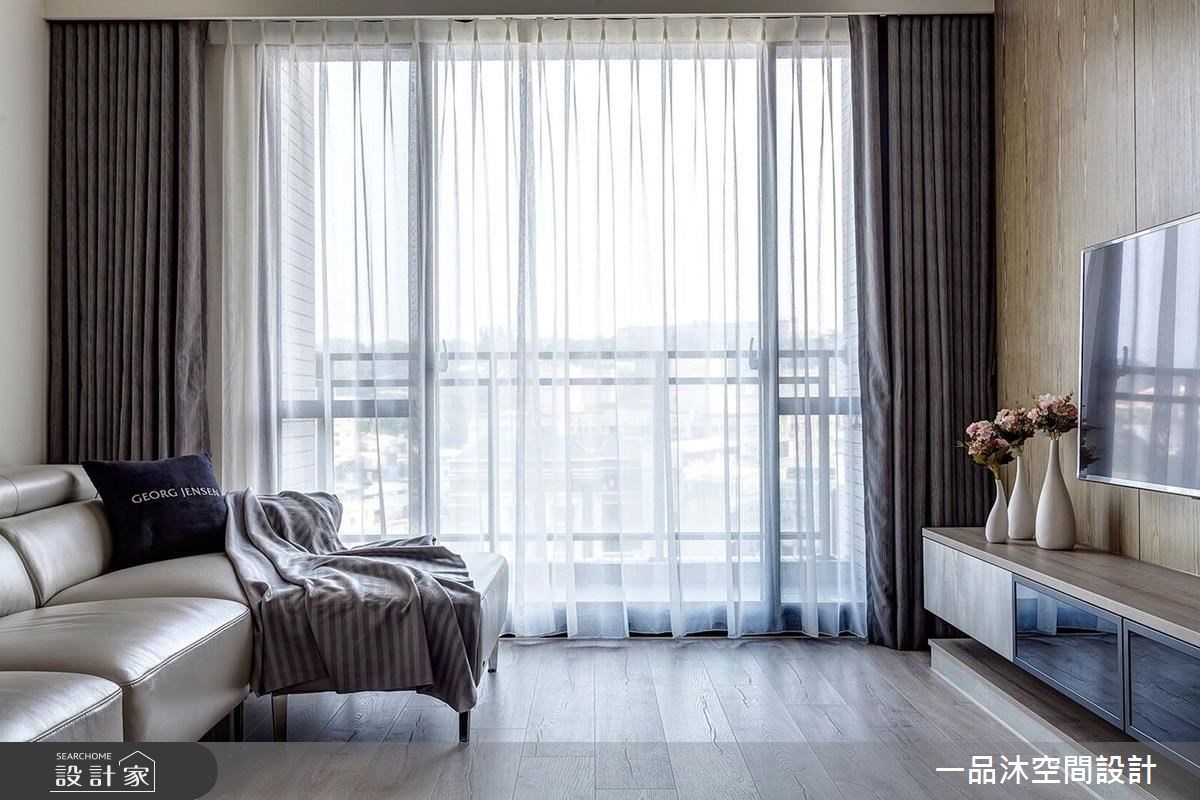 27坪新成屋(5年以下)＿簡約風客廳案例圖片＿一品沐空間設計＿一品沐_04之10