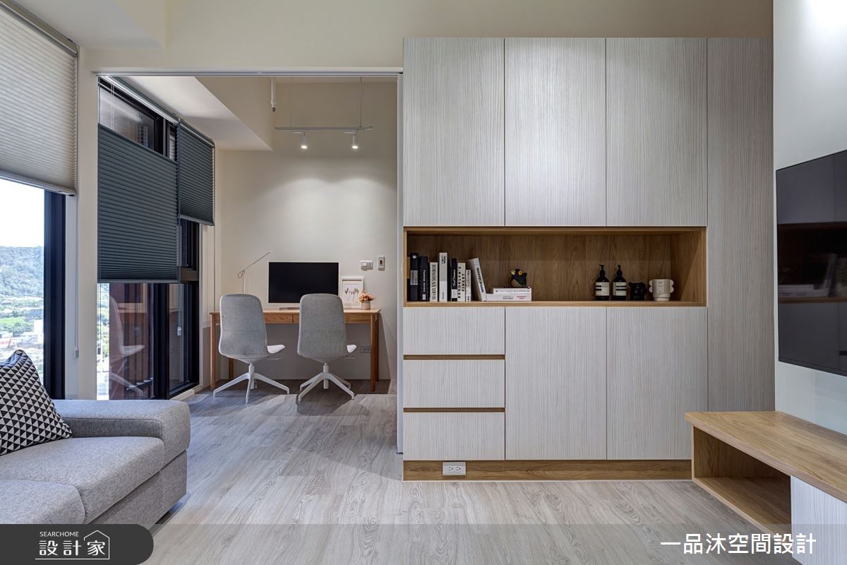 12坪新成屋(5年以下)＿現代風客廳書房案例圖片＿一品沐空間設計＿一品沐_17之5