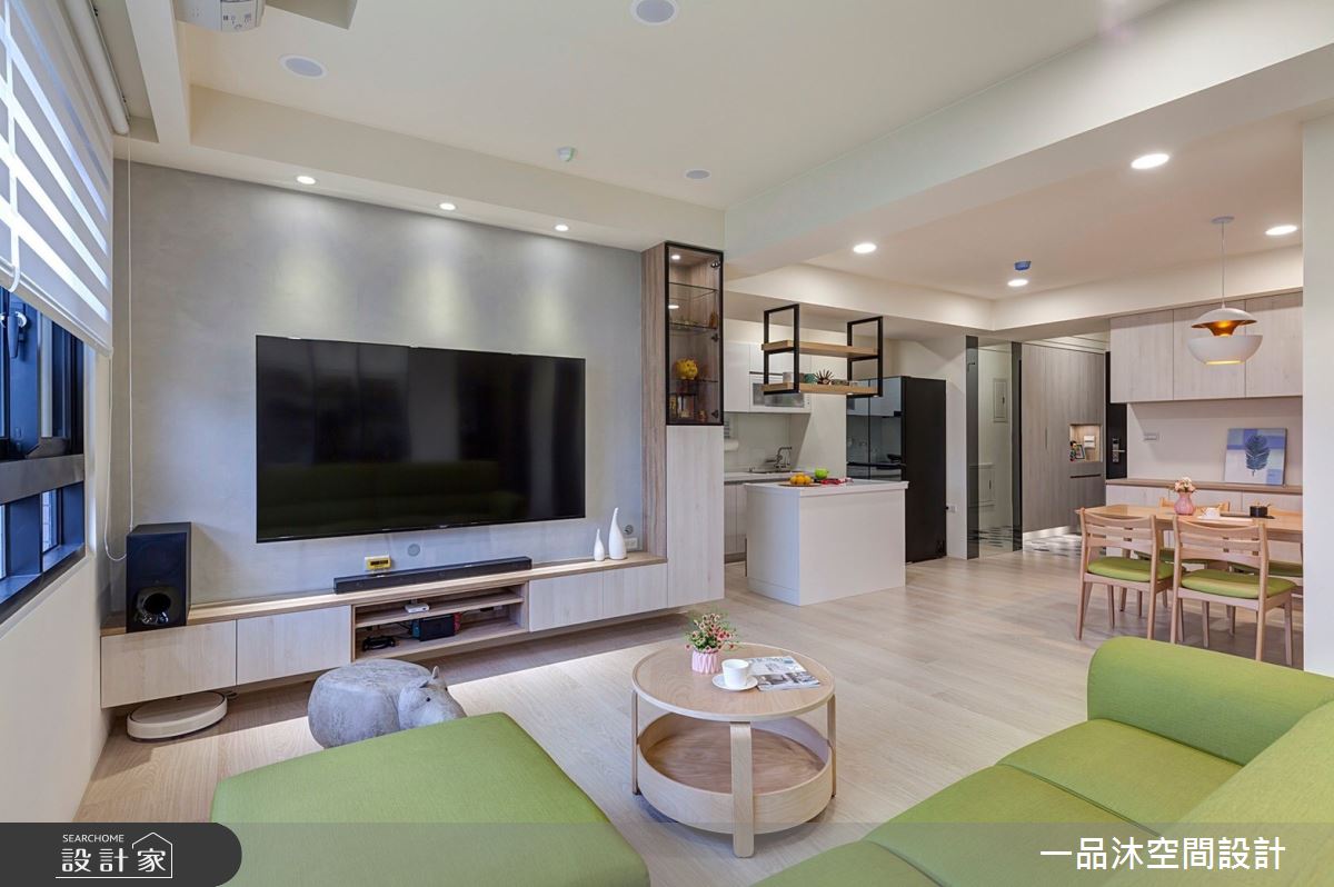 40坪新成屋(5年以下)＿混搭風客廳案例圖片＿一品沐空間設計＿一品沐_19之5