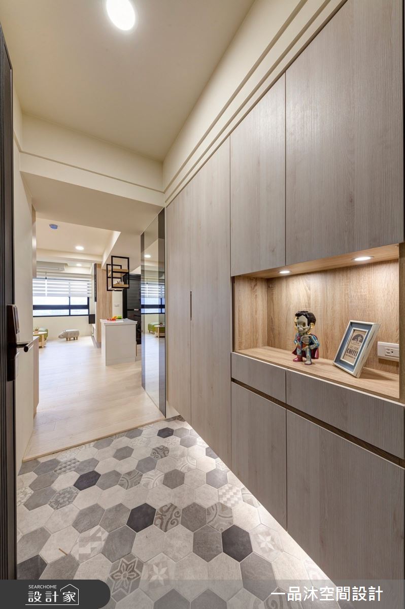 40坪新成屋(5年以下)＿混搭風玄關案例圖片＿一品沐空間設計＿一品沐_19之3