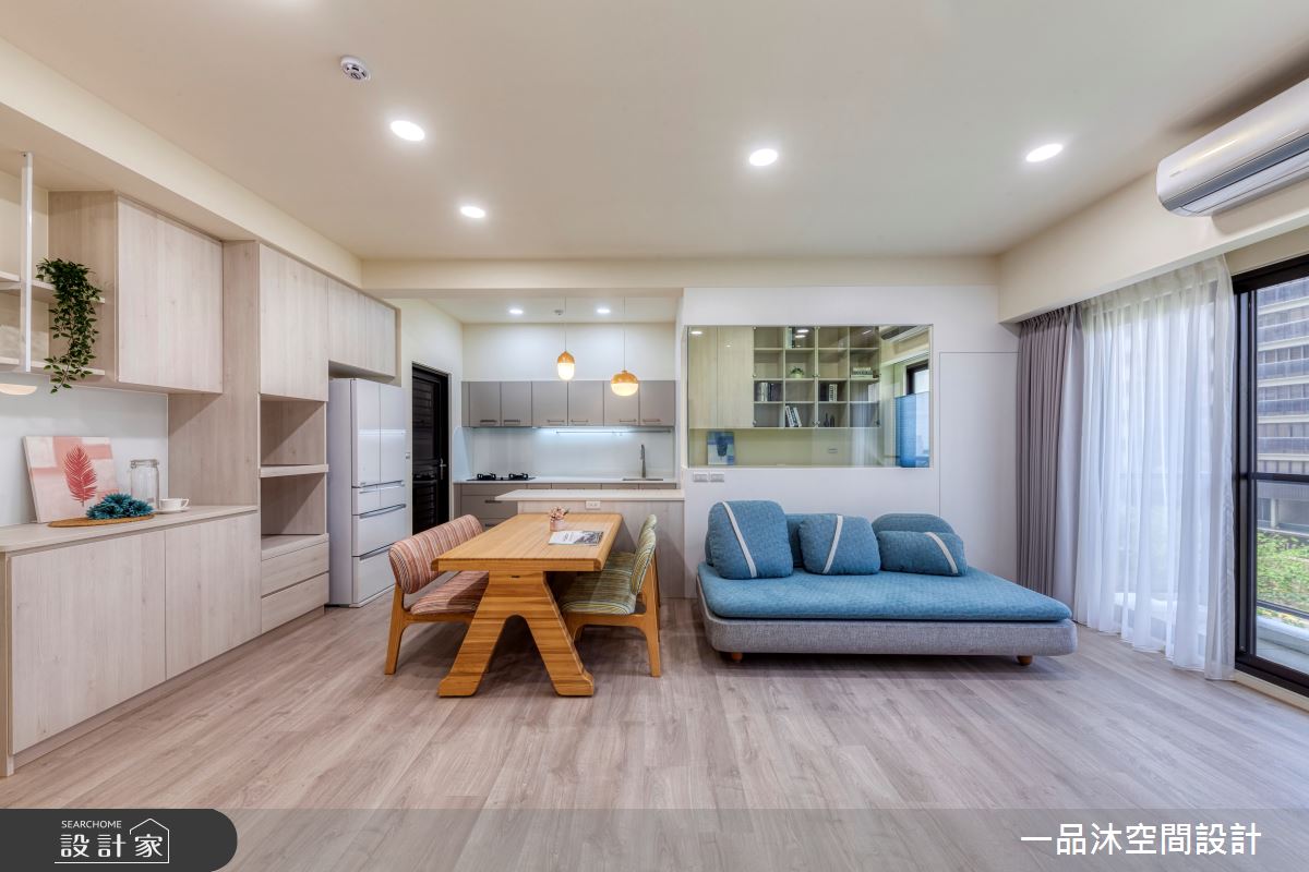 24坪新成屋(5年以下)＿混搭風客廳餐廳廚房中島案例圖片＿一品沐空間設計＿一品沐_21之17
