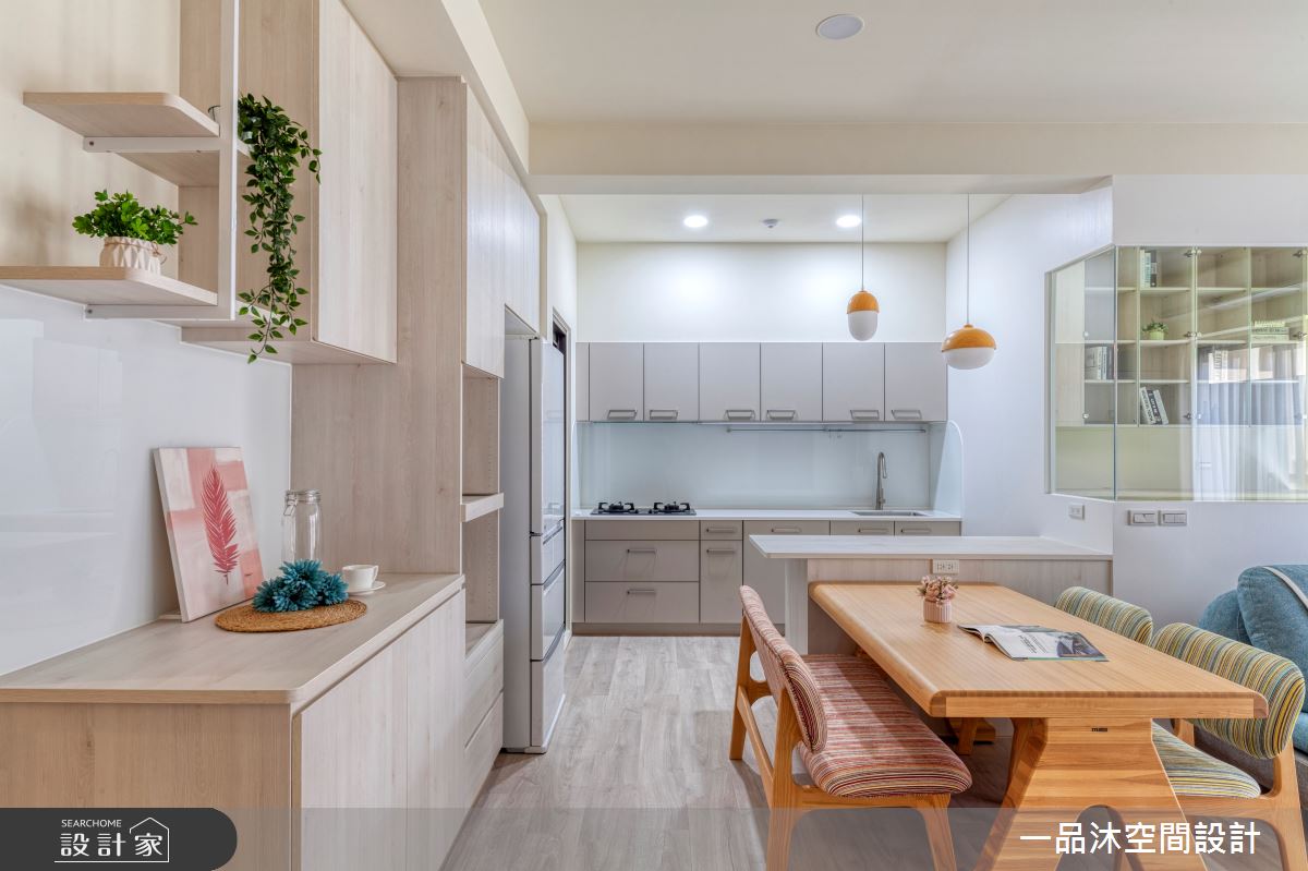 24坪新成屋(5年以下)＿混搭風客廳餐廳廚房中島案例圖片＿一品沐空間設計＿一品沐_21之20