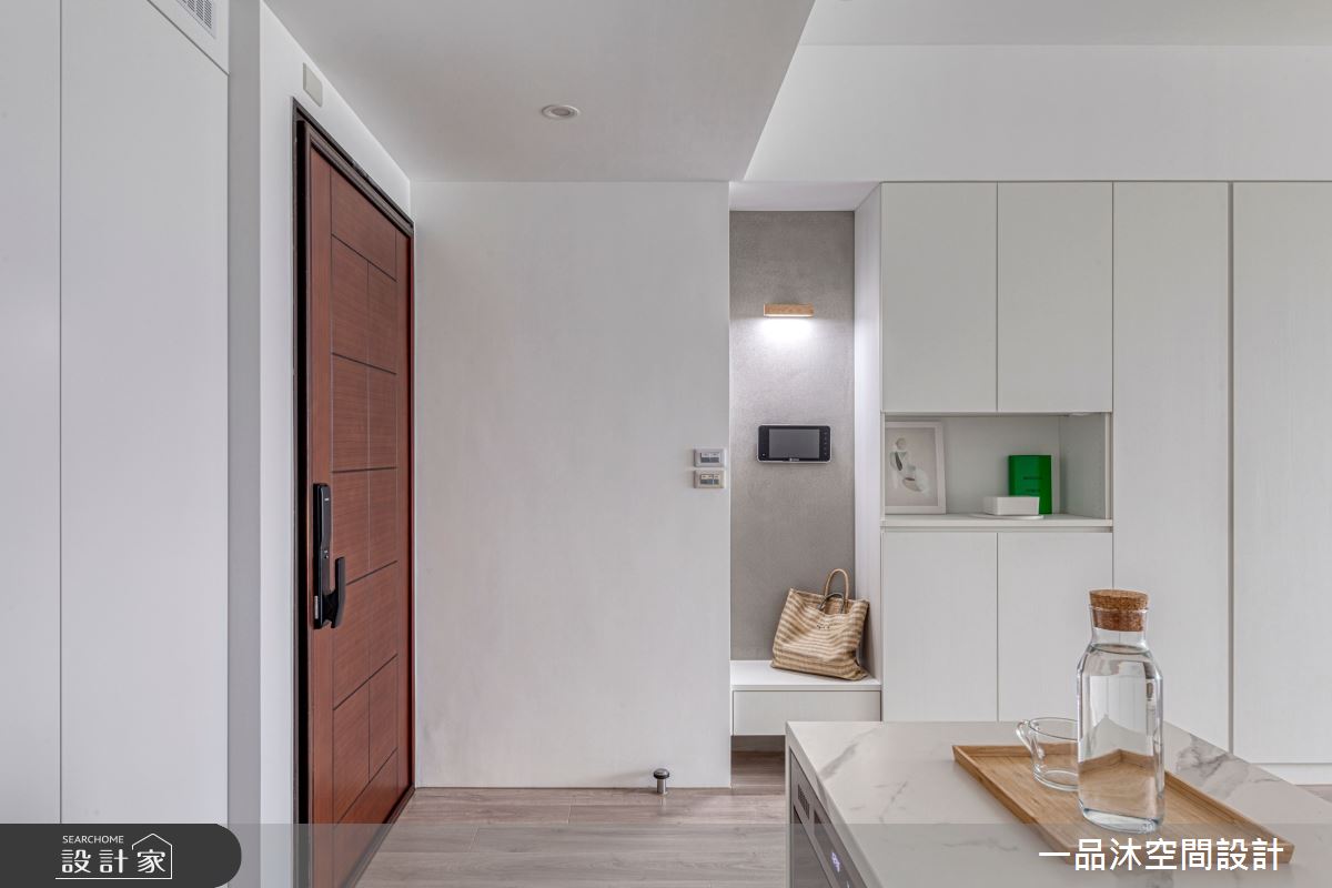 35坪新古屋(10年以下)＿混搭風玄關中島案例圖片＿一品沐空間設計＿一品沐_22之2