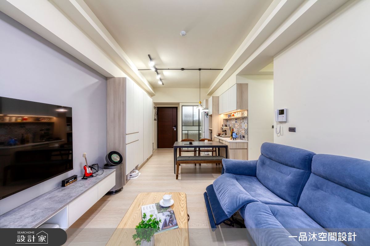 25坪新成屋(5年以下)＿混搭風玄關客廳餐廳案例圖片＿一品沐空間設計＿一品沐_24之10
