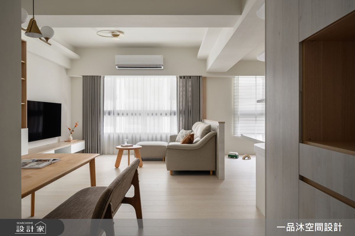 25坪新成屋(5年以下)＿日式無印風客廳餐廳案例圖片＿一品沐空間設計＿一品沐_28之1