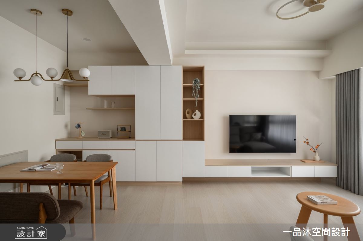 25坪新成屋(5年以下)＿日式無印風客廳餐廳案例圖片＿一品沐空間設計＿一品沐_28之4