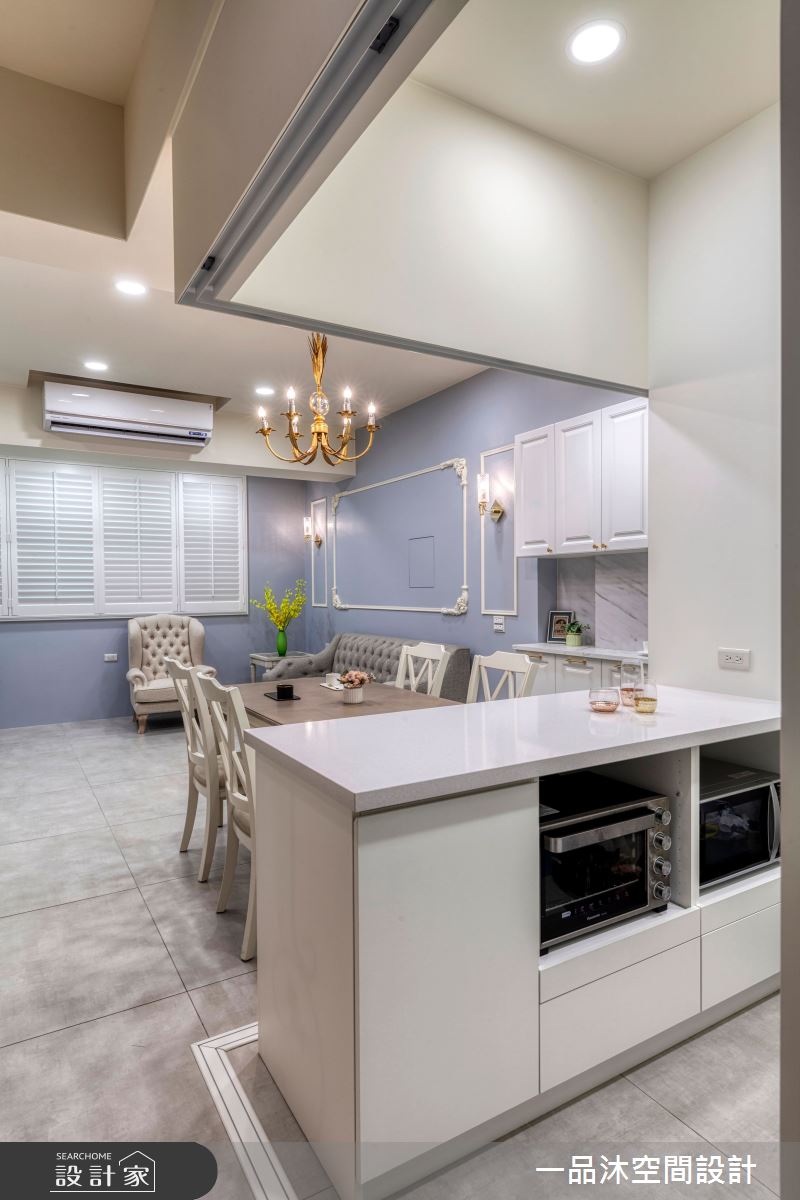 60坪新成屋(5年以下)＿美式鄉村風客廳餐廳中島案例圖片＿一品沐空間設計＿一品沐_29之6