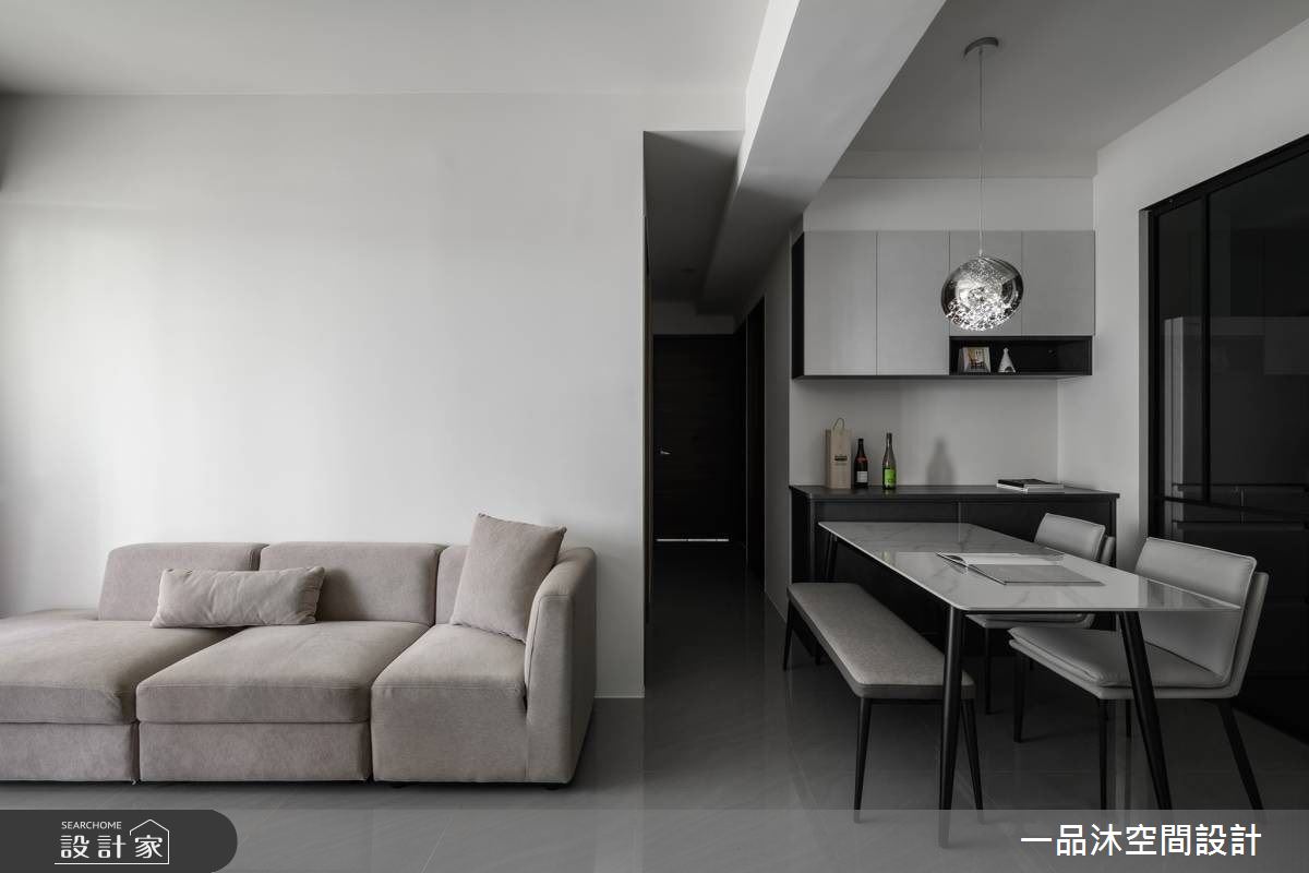 27坪新成屋(5年以下)＿現代簡約風客廳餐廳案例圖片＿一品沐空間設計＿一品沐_32之5