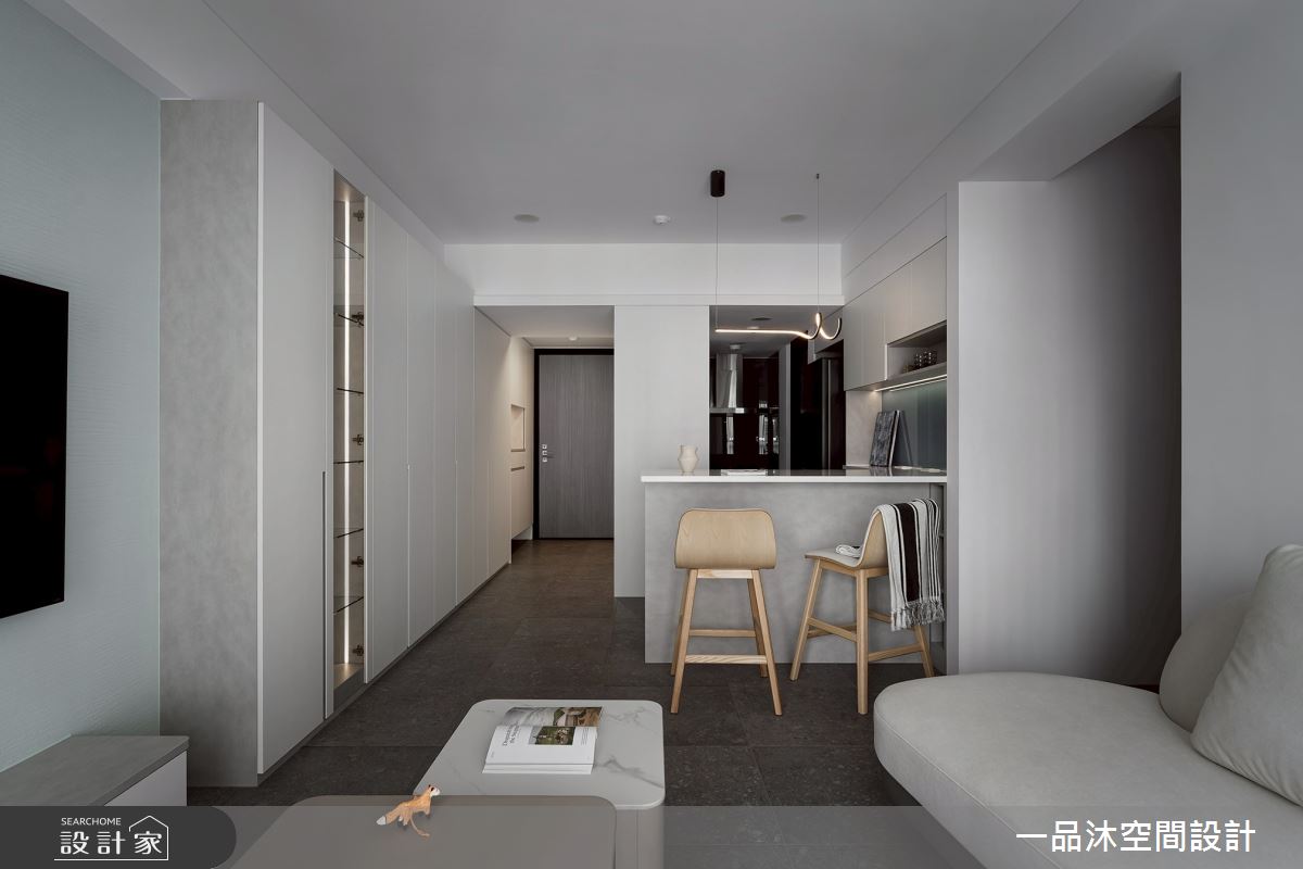 新成屋(5年以下)＿簡約風玄關客廳餐廳吧檯中島案例圖片＿一品沐空間設計＿一品沐_35之1