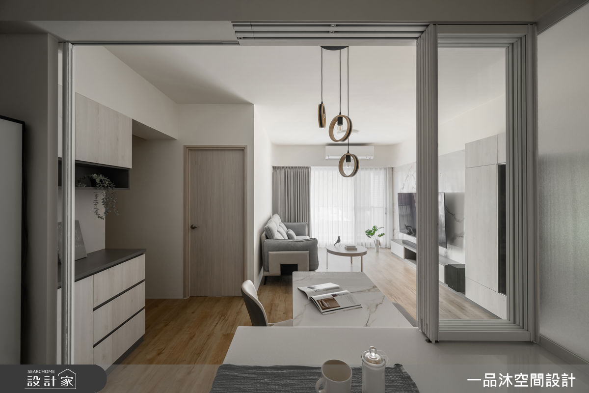 25坪新成屋(5年以下)＿北歐風餐廳中島案例圖片＿一品沐空間設計＿一品沐_38之12