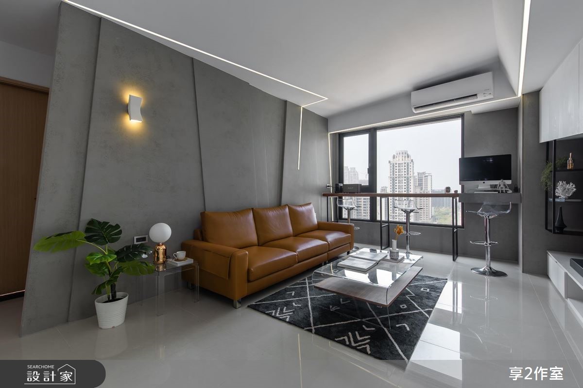 20坪新成屋(5年以下)＿現代風客廳案例圖片＿享享室內設計＿享享_02之3