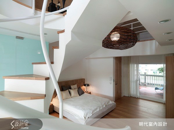 70坪新成屋(5年以下)＿休閒風臥室樓梯案例圖片＿明代室內裝修設計有限公司＿明代_03之23
