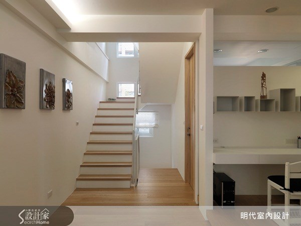 70坪新成屋(5年以下)＿休閒風樓梯案例圖片＿明代室內裝修設計有限公司＿明代_03之16