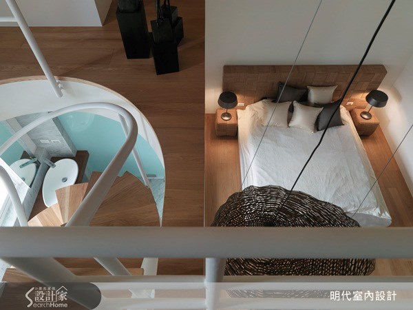 70坪新成屋(5年以下)＿休閒風臥室樓梯案例圖片＿明代室內裝修設計有限公司＿明代_03之30