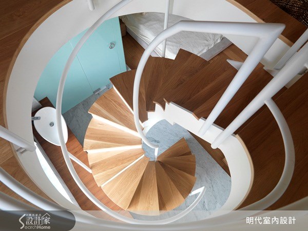 70坪新成屋(5年以下)＿休閒風樓梯案例圖片＿明代室內裝修設計有限公司＿明代_03之25