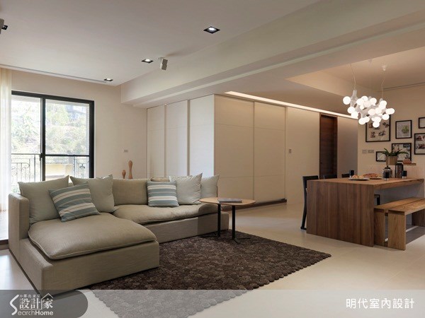 35坪新成屋(5年以下)＿休閒風客廳案例圖片＿明代室內裝修設計有限公司＿明代_10之8