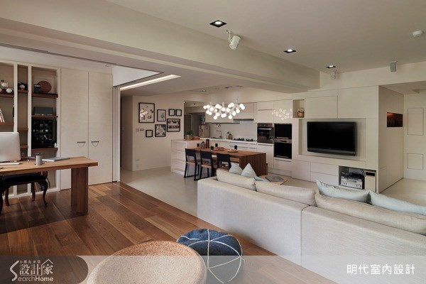 35坪新成屋(5年以下)＿休閒風客廳案例圖片＿明代室內裝修設計有限公司＿明代_10之3