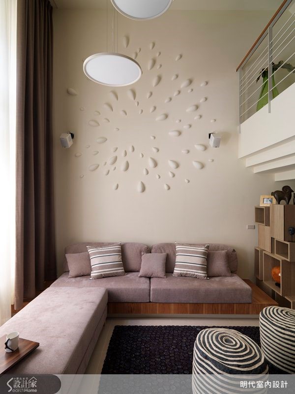 80坪新成屋(5年以下)＿休閒風客廳案例圖片＿明代室內裝修設計有限公司＿明代_12之7