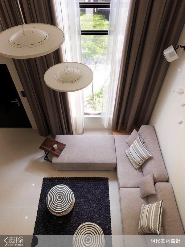 80坪新成屋(5年以下)＿休閒風客廳案例圖片＿明代室內裝修設計有限公司＿明代_12之21