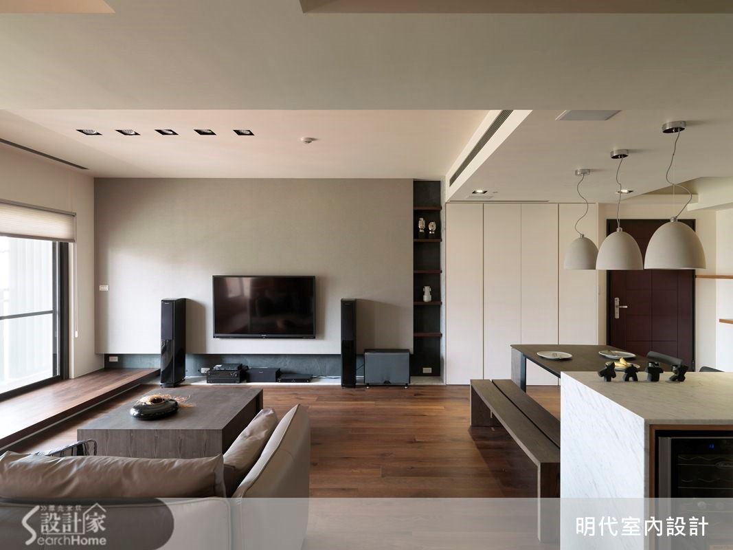 31坪預售屋＿休閒風客廳案例圖片＿明代室內裝修設計有限公司＿明代_13之3
