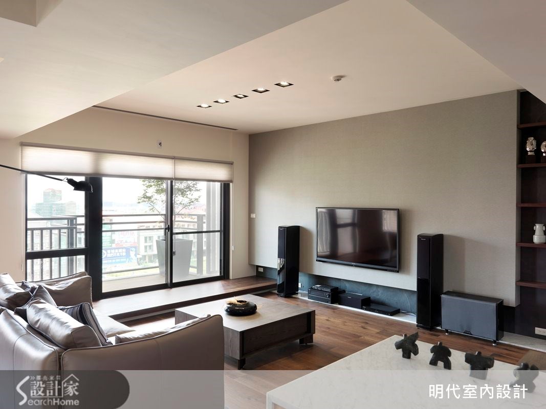 31坪預售屋＿休閒風客廳案例圖片＿明代室內裝修設計有限公司＿明代_13之4