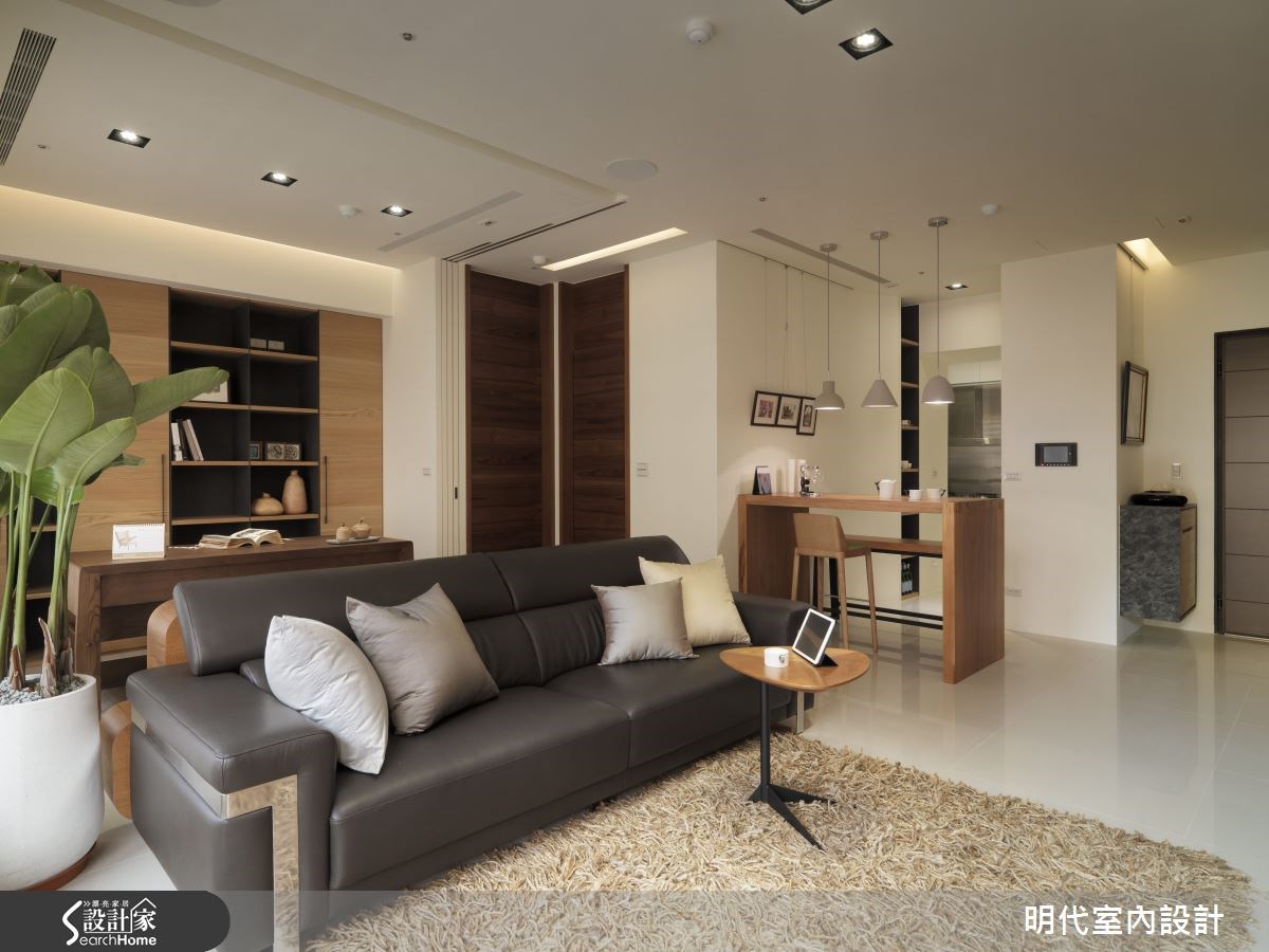 28坪新成屋(5年以下)＿療癒風客廳案例圖片＿明代室內裝修設計有限公司＿明代_14之1