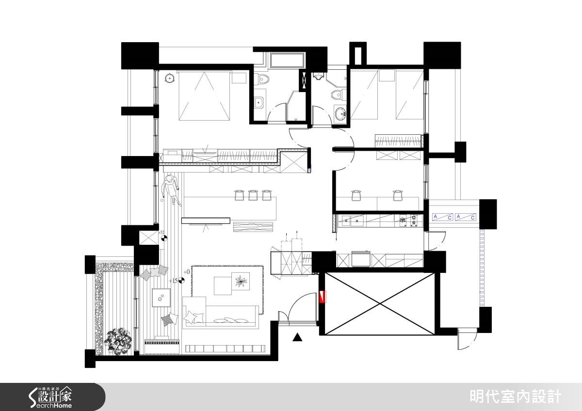 45坪＿休閒風案例圖片＿明代室內裝修設計有限公司＿明代_15之18