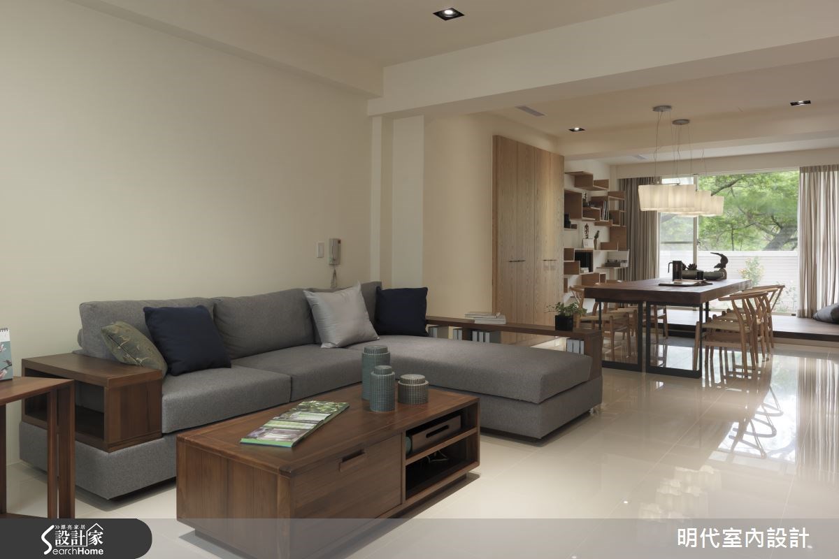 85坪新成屋(5年以下)＿休閒風客廳案例圖片＿明代室內裝修設計有限公司＿明代_17之2