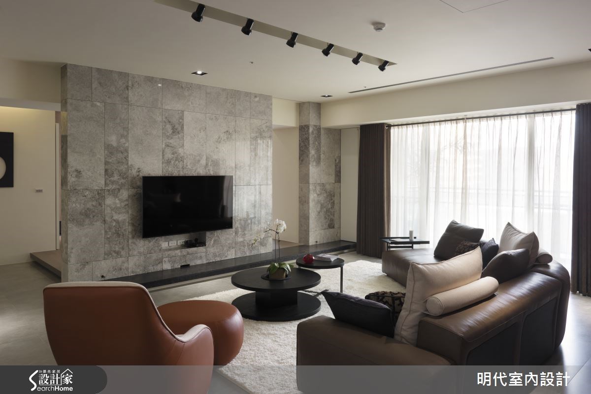 64坪＿現代風客廳案例圖片＿明代室內裝修設計有限公司＿明代_18之4